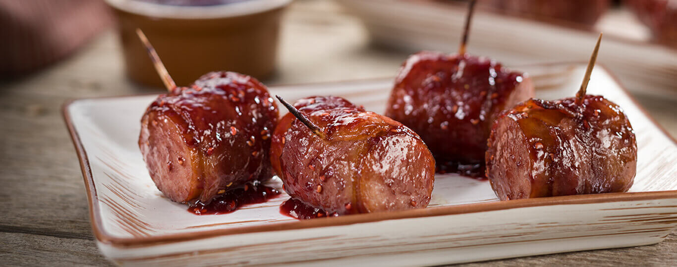 bar-s bacon-wrapped kielbasa bites recipe