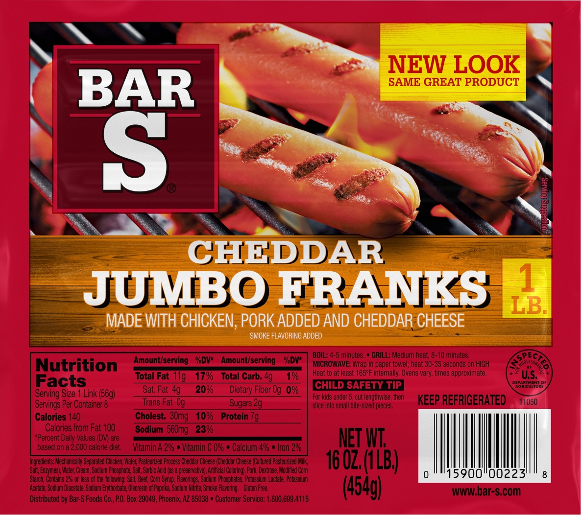 Bar-S Cheddar Jumbo Franks