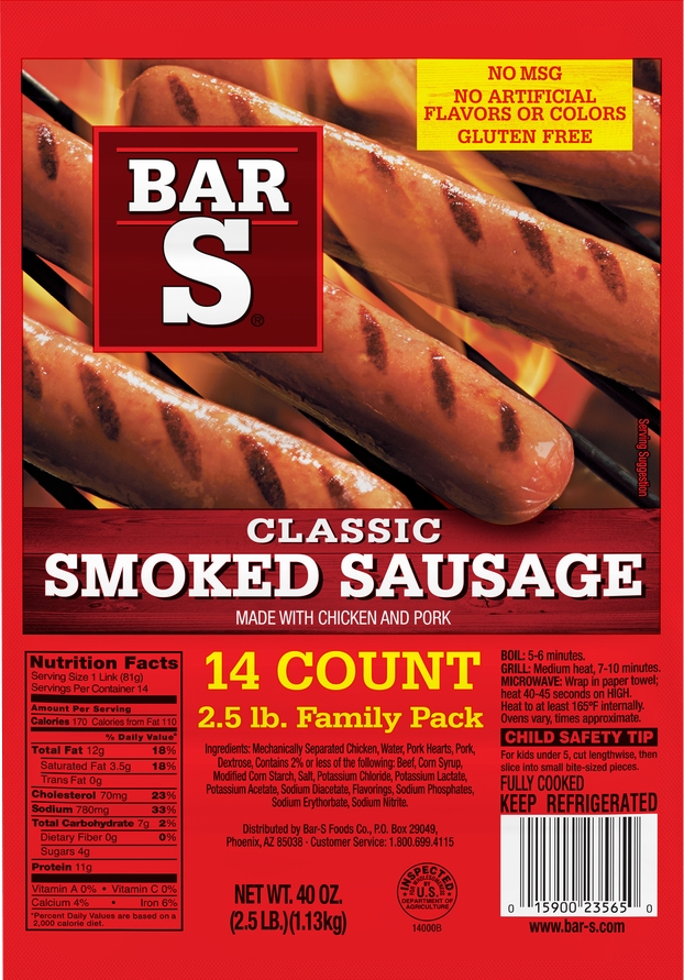 Bar s smoked sausage deals