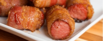 bar-s brown sugar bacon wrapped sausages
