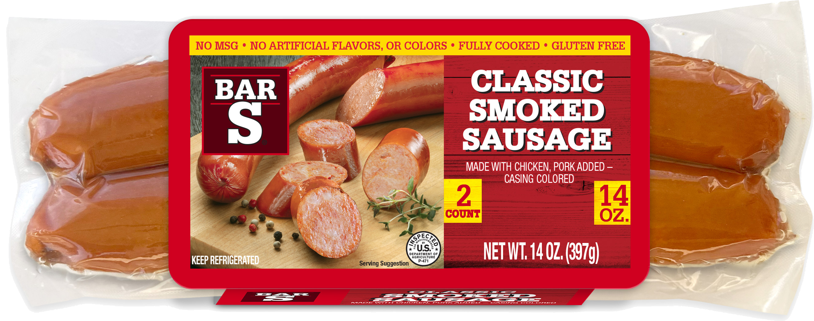 Bar-S Split Rope Classic Smoked Sausage